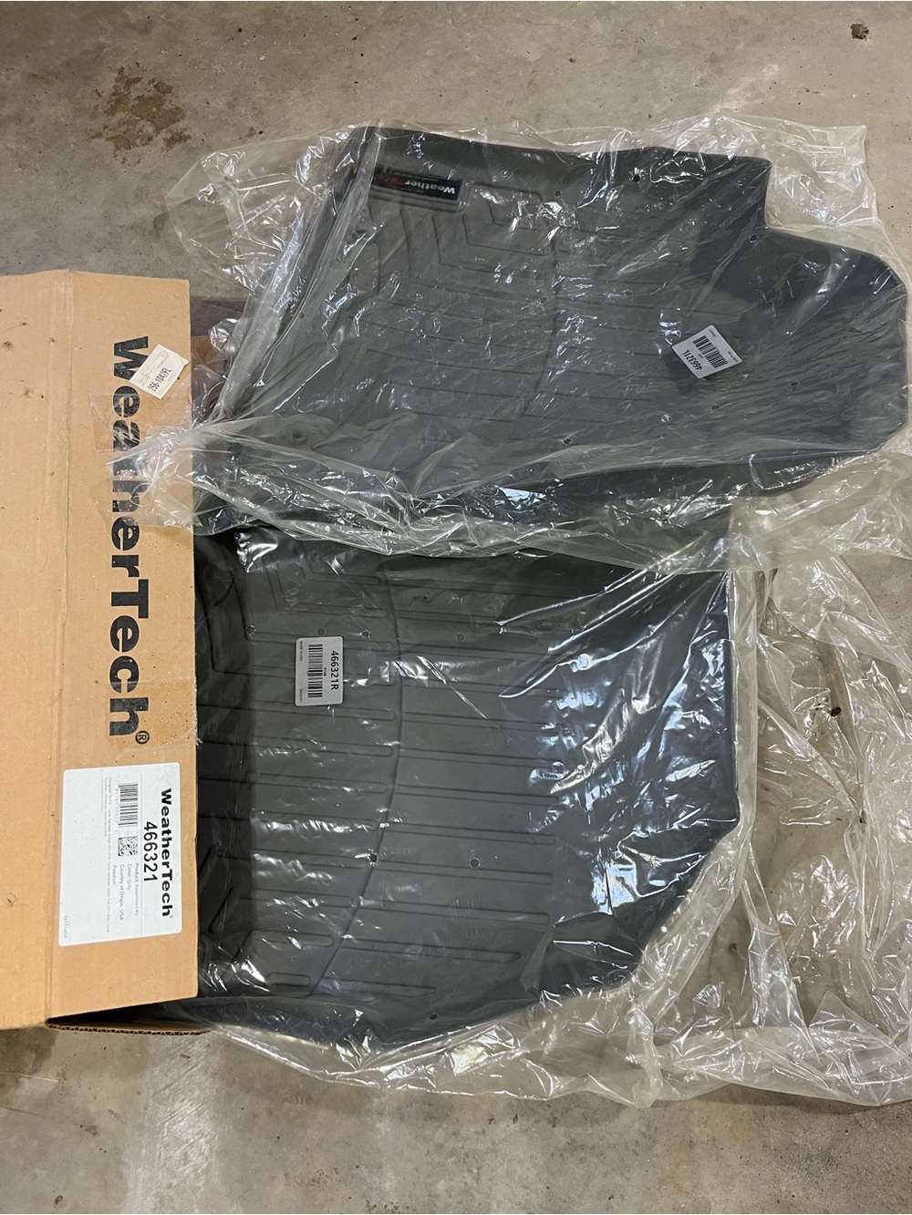 WeatherTech Grey All-Weather Car Floor Liners - Front Set